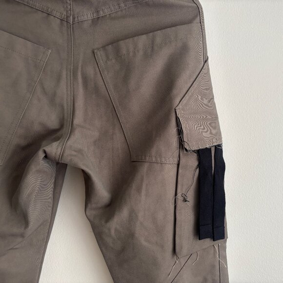 $995 - SONG FOR THE MUTE - 20.2 DJEBEL - Taupe Kick Crop Cargo Pant - EU46 US 29 - Picture 15 of 15